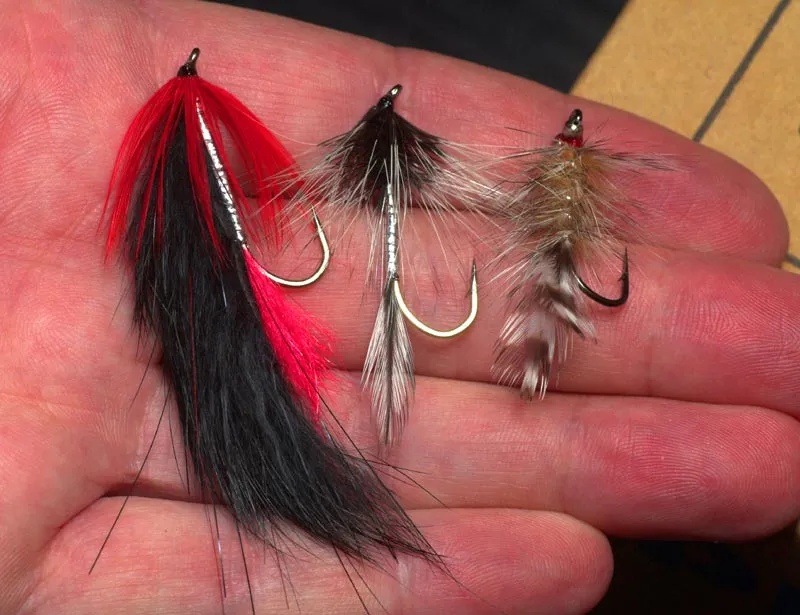 A meaty mouthful - The Bloody Zonker is a large fly, here compared to a <a href="/patterns/big-hole-demon/">Big Hole Demon</a> and a <a href="/patterns/magnus/">Magnus</a>
